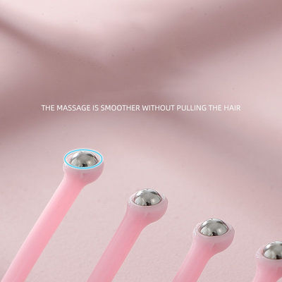 Blauw/roze Vijf klauw hoofdmassageur Stalen bal voor hoofdhuid ontspanning massagetools 100g hoofdpijnverlichting Meridian Dredging Tools