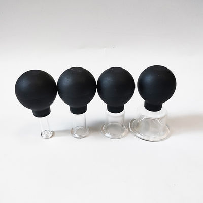 Set van 4 Medical Therapy Cups Silicone Vacuum Cupping Glasses voor anti cellulitis en gezichtsmassage