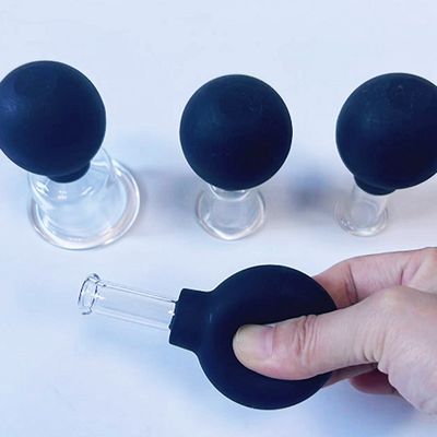 Set van 4 Medical Therapy Cups Silicone Vacuum Cupping Glasses voor anti cellulitis en gezichtsmassage