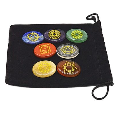 7 Chakra Steen sets Reiki Kristallen Chakra Stones voor Healing Support Custom Size OEM