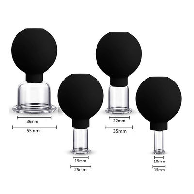 PVC siliconen gezichtsbeker voor gezichtslifting en huidversterking beschikbaar logo make-up blik vacuümbekers