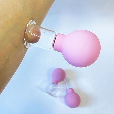 PVC siliconen gezichtsbeker voor gezichtslifting en huidversterking beschikbaar logo make-up blik vacuümbekers