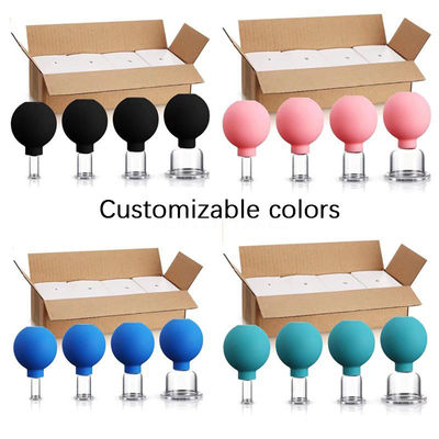 PVC siliconen gezichtsbeker voor gezichtslifting en huidversterking beschikbaar logo make-up blik vacuümbekers
