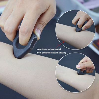 2 maten Sandelhout voetmassage ring set Pedicure Acupoint Stick Houten zool massager met muzikale functie