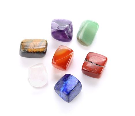 2023 Natural Crystal Healing Stone Engrave Chakra Sets met religieuze stijl India Regionaal kenmerk