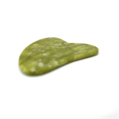 Groene Xiuyan Jade Gua Sha Stones voor gezichtsmassage Gereedschap Infrarood Fysiotherapie Gezicht Nek en lichaamsmassage