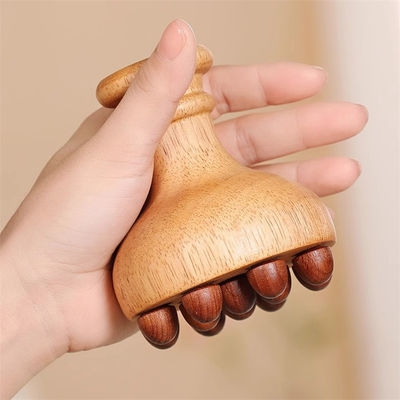Volledige lichaamsmassage eiken handvat lichaamsmeridiaanmassage borstel lichaam gua sha massager hoofdhuidmassage kam met airbag