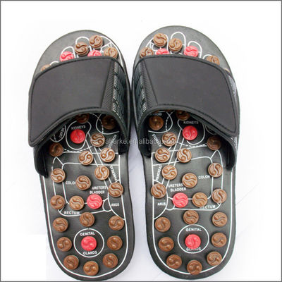 2020 Jade Stone Health Care Healing Acupunctuur Schoenen Echte Huid Massage Slipper voor Schoenen Natuurlijke Voetmassage