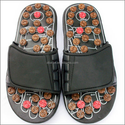 2020 Jade Stone Health Care Healing Acupunctuur Schoenen Echte Huid Massage Slipper voor Schoenen Natuurlijke Voetmassage