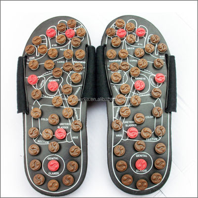 2020 Jade Stone Health Care Healing Acupunctuur Schoenen Echte Huid Massage Slipper voor Schoenen Natuurlijke Voetmassage