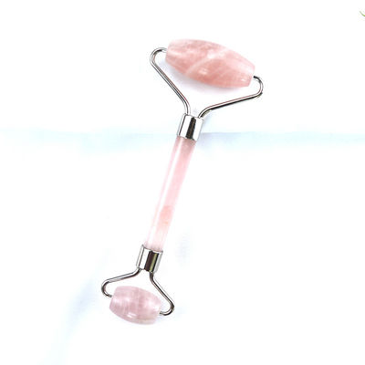 Gezichtsmassage-apparatuur Roze Rose Quartz Gua Sha Massage Natuurlijke Jade Ice Roller voor Anti-Aging Therapie Nefrietsteen