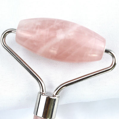 Gezichtsmassage-apparatuur Roze Rose Quartz Gua Sha Massage Natuurlijke Jade Ice Roller voor Anti-Aging Therapie Nefrietsteen