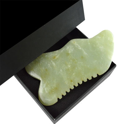 9.2*4.6cm Gua Sha Gezichtsgereedschap Natuurlijke Xiuyan Jade Stone Board voor SPA Acupunctuurbehandeling OEM/ODM Acceptabel