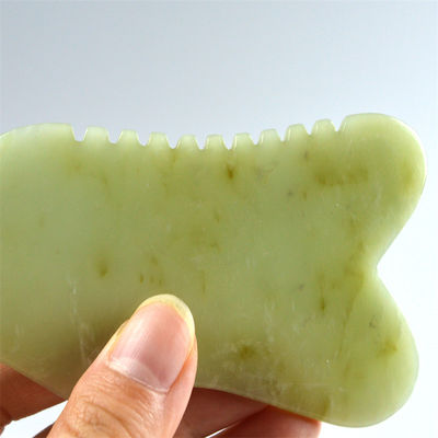 9.2*4.6cm Gua Sha Gezichtsgereedschap Natuurlijke Xiuyan Jade Stone Board voor SPA Acupunctuurbehandeling OEM/ODM Acceptabel