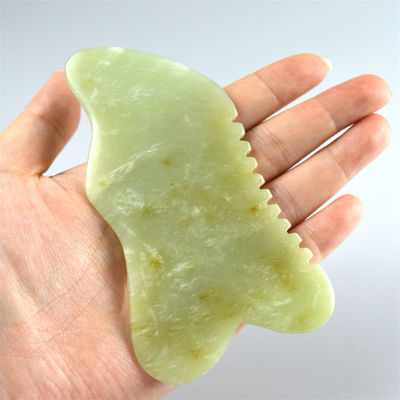 9.2*4.6cm Gua Sha Gezichtsgereedschap Natuurlijke Xiuyan Jade Stone Board voor SPA Acupunctuurbehandeling OEM/ODM Acceptabel