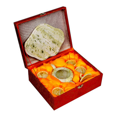 2024 Xiuyu Jade theepot Een set van natuurlijke jade voor zaken cadeau gepolijst techniek