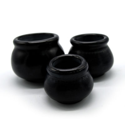 Eigenschappen Chinese geneeskunde Apparaat Acupunctuur Vacuüm Vuur Cupping Hijama Cups Sets Bian Stone Zwart