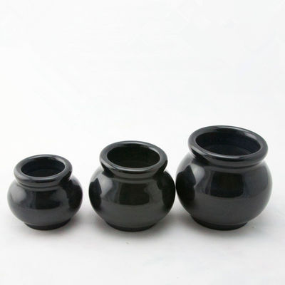 Eigenschappen Chinese geneeskunde Apparaat Acupunctuur Vacuüm Vuur Cupping Hijama Cups Sets Bian Stone Zwart