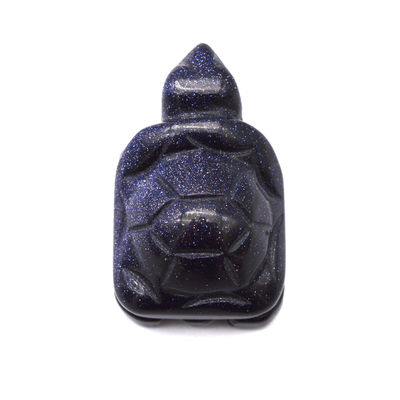 Klantenvereiste Mysterieuze blauwe gesneden schildpad mini figuur voor vakantiehuisversiering