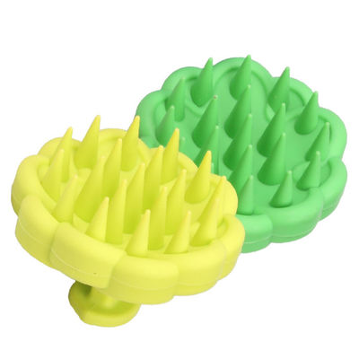 Soft Silicone Scalp Massager Shampoo Hair Massage Borstel Scalp Reiniging Borstel met Custom Logo Support