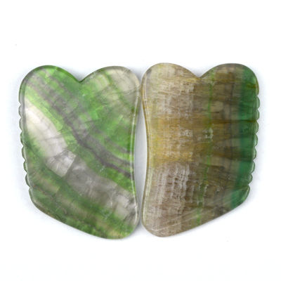 Massage Steen Huidverzorging Natuurlijke Regenboog Fluoride Gua Sha Board voor hoofdhuid en gezichtsmassage