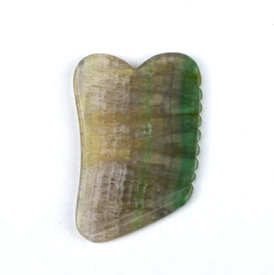 Massage Steen Huidverzorging Natuurlijke Regenboog Fluoride Gua Sha Board voor hoofdhuid en gezichtsmassage