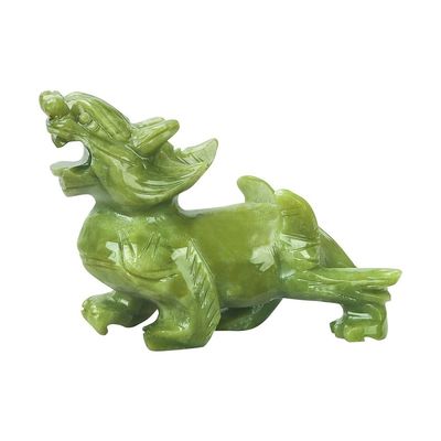 Regionaal kenmerk Paar van natuurlijke jade Pixiu Home Office Feng Shui Jade Carving Craft Jade Ornamenten Feng Shui Pixiu