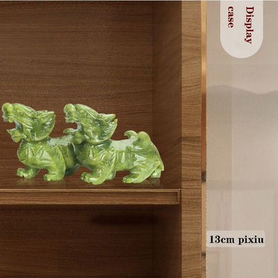 Regionaal kenmerk Paar van natuurlijke jade Pixiu Home Office Feng Shui Jade Carving Craft Jade Ornamenten Feng Shui Pixiu