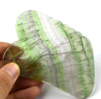 Massage Steen Huidverzorging Natuurlijke Regenboog Fluoride Gua Sha Board voor hoofdhuid en gezichtsmassage