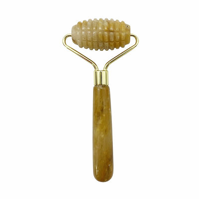 Gezichtmassage met een enkel hoofd met spikes Jade Roller voor anti-aging Face Beauty met 100% natuurlijke Jade Stone en aangepast logo