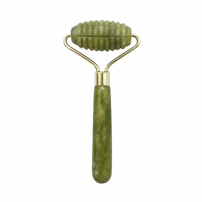 Gezichtmassage met een enkel hoofd met spikes Jade Roller voor anti-aging Face Beauty met 100% natuurlijke Jade Stone en aangepast logo