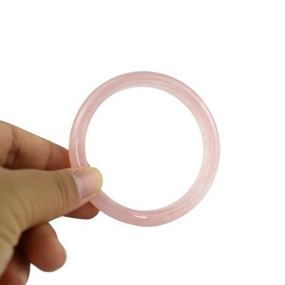 Gepersonaliseerd logo beschikbaar natuurlijke rozen kwarts armbanden voor vrouwen mode armband voor liefde genezende steen meisje geschenk