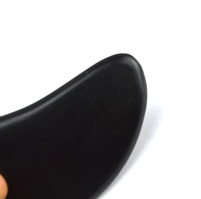 2024 Zwart Bian Steen Hartvorm Gua Sha Massage Tool Beschikbaar Logo Massager voor Spa Ontspannende Meditatie