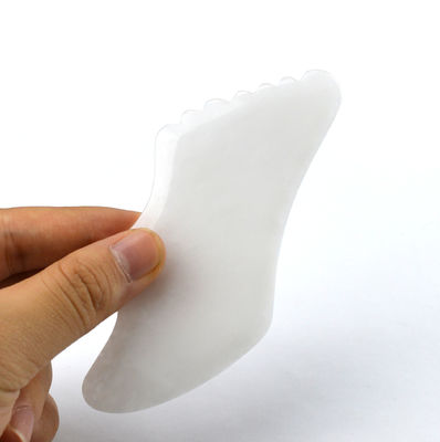 2024 Witte Jade Gezicht Lichaam Jade Guasha Massager Board Gua Sha Stone Scraping Board 11.8cm*5cm*0.5cm voor Lichaam en Gezicht