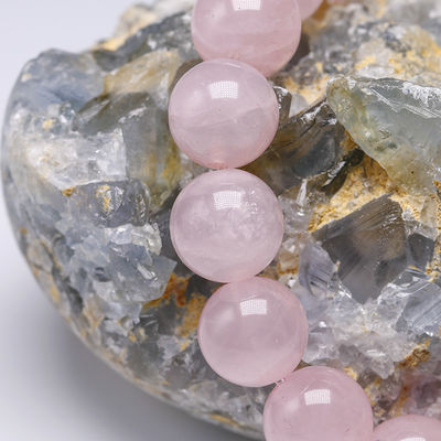 Feng Shui Rose Quartz Armband voor vrouwen handgemaakte natuursteen Chakra Juwelen cadeau