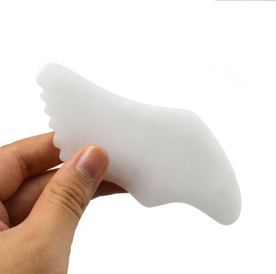2024 Witte Jade Gezicht Lichaam Jade Guasha Massager Board Gua Sha Stone Scraping Board 11.8cm*5cm*0.5cm voor Lichaam en Gezicht