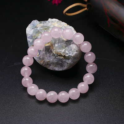 Feng Shui Rose Quartz Armband voor vrouwen handgemaakte natuursteen Chakra Juwelen cadeau