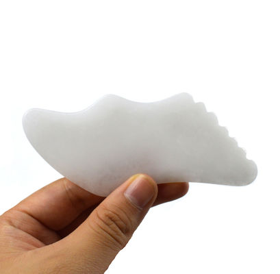 2024 Witte Jade Gezicht Lichaam Jade Guasha Massager Board Gua Sha Stone Scraping Board 11.8cm*5cm*0.5cm voor Lichaam en Gezicht