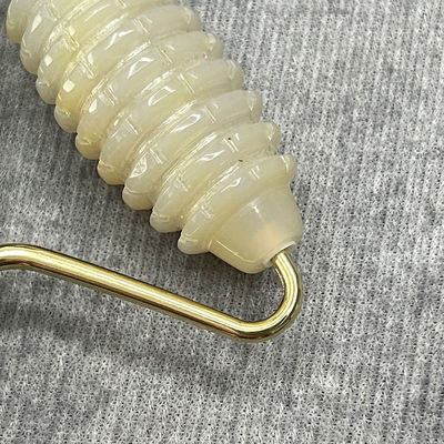 Klantenlogo 100% natuurlijk grijs Agate Roller Jadeite Crystal Beauty Container Massage Stick Gezichtszorgapparatuur
