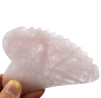 Handheld Custom Shape Rose Quartz Gua Sha Board Het must-have gezichtsmassage hulpmiddel