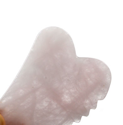 Handheld Custom Shape Rose Quartz Gua Sha Board Het must-have gezichtsmassage hulpmiddel