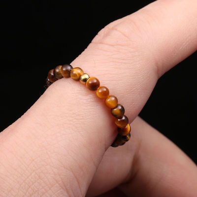 Andere natuurlijke energie kristalsteen 3mm mini kralen ringen voor vrouw chakra healing handgemaakte boheemse sieraden trouwring cadeau