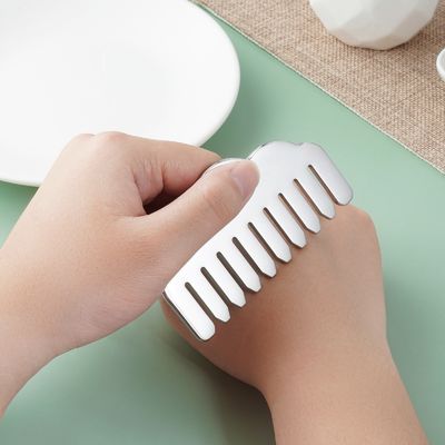 Roestvrij staal Gua Sha haarkam Hartvorm Scalp massagetool voor hoofdmassageapparatuur