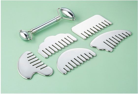 Roestvrij staal Gua Sha haarkam Hartvorm Scalp massagetool voor hoofdmassageapparatuur