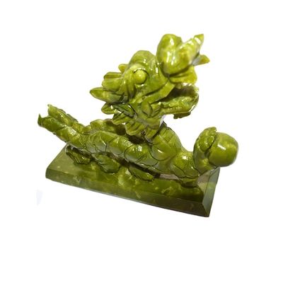 Overige Druk Fengshui Draak ornament Natuurlijke Jade Gesneden Draak voor Regionaal Feature