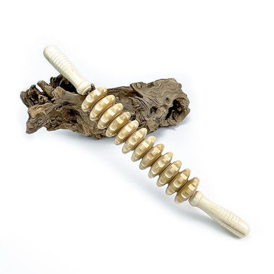 L 44cm Anti cellulitis Hout therapie Massage rolhulpmiddelen voor spierrelaxatie en pijnverlichting