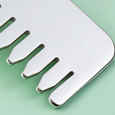Roestvrij staal Gua Sha Scalp Massage Kam Guasha Stone Head Massager Hair Health Care Beauty Salon met aangepast logo