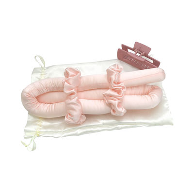 Silk Hair Curler Roller Curling Ribbon Scrunchies Set voor Curling Hair 100% Pure Mulberry Silk en aanvaardbaar logo