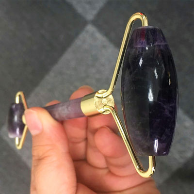 Gua Sha Roller Amethyst Gezichtsrollers Jade Guasha Roller Voor Schoonheid Gezichtsmassage