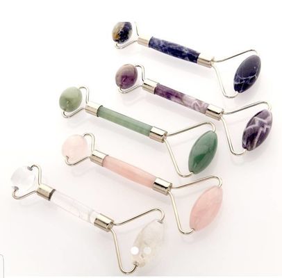 Gua Sha Roller Amethyst Gezichtsrollers Jade Guasha Roller Voor Schoonheid Gezichtsmassage